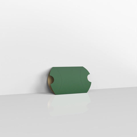 CPB81DGR - Dark Green Corrugated Pillow Boxes - Pillow Boxes