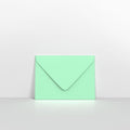 CU133MI - Mint Green Coloured Gummed Greeting Card V Flap Envelopes - Greeting Card Envelopes