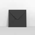 CU155BL - Black Coloured Gummed Greeting Card V Flap Envelopes - Greeting Card Envelopes