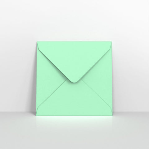 CU155MI - Mint Green Coloured Gummed Greeting Card V Flap Envelopes - Greeting Card Envelopes