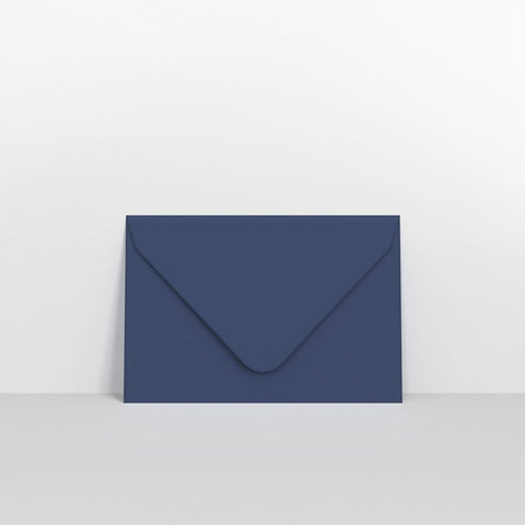 CU62NB - Navy Blue Coloured Gummed V Flap Envelopes - Greeting Card Envelopes