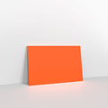 CU62OR - Orange 100gsm Coloured Gummed V Flap Envelopes - Greeting Card Envelopes