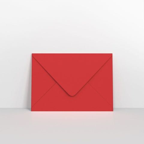 CUC5CR - Cherry Coloured Gummed Greeting Card V Flap Envelopes - Greeting Card Envelopes