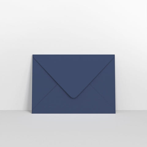 CUC5NB - Navy Blue Coloured Gummed V Flap Envelopes - Greeting Card Envelopes