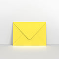 CUC5SY - Sunflower Yellow Coloured Gummed V Flap Envelopes - Greeting Card Envelopes