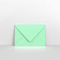 CUC6MI - Mint Green Coloured Gummed Greeting Card V Flap Envelopes - Greeting Card Envelopes