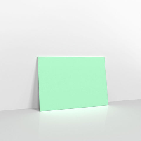 CUC6MI - Mint Green Coloured Gummed Greeting Card V Flap Envelopes - Greeting Card Envelopes