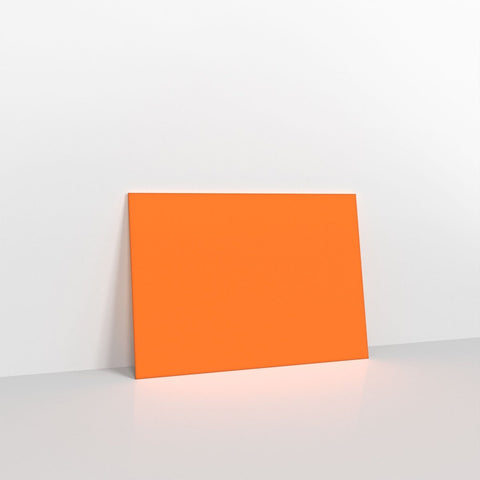 CUC6OR - Orange 100gsm Coloured Gummed V Flap Envelopes - Greeting Card Envelopes