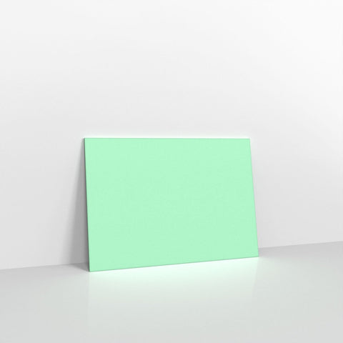 CUC7MI - Mint Green Coloured Gummed Greeting Card V Flap Envelopes - Greeting Card Envelopes