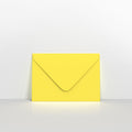 CUC7SY - Sunflower Yellow Coloured Gummed V Flap Envelopes - Greeting Card Envelopes