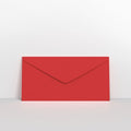 CUDLCR - Cherry Coloured Gummed Greeting Card V Flap Envelopes - Greeting Card Envelopes