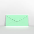 CUDLMI - Mint Green Coloured Gummed Greeting Card V Flap Envelopes - Greeting Card Envelopes