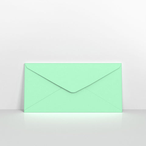 CUDLMI - Mint Green Coloured Gummed Greeting Card V Flap Envelopes - Greeting Card Envelopes