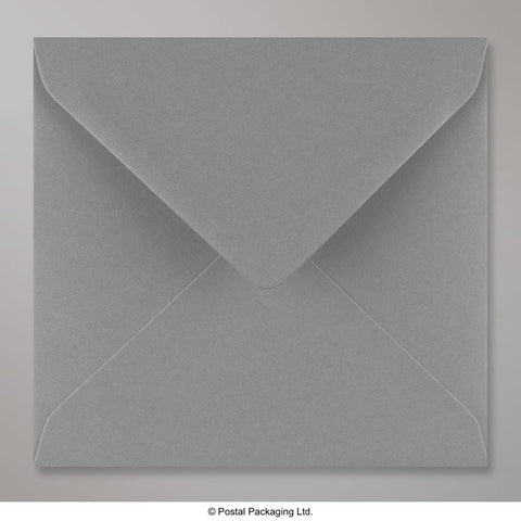 DGREY155 - Dark Grey Coloured Gummed V Flap Envelopes - Greeting Card Envelopes