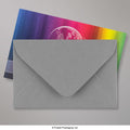 DGREY62 - Dark Grey Coloured Gummed V Flap Envelopes - Greeting Card Envelopes