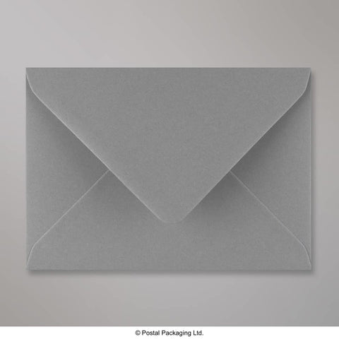 DGREYC6 - Dark Grey Coloured Gummed V Flap Envelopes - Greeting Card Envelopes