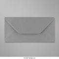 DGREYDL - Dark Grey Coloured Gummed V Flap Envelopes - Greeting Card Envelopes