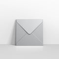 E05100 - Metallic Silver Coloured Gummed V Flap Envelopes - Greeting Card Envelopes