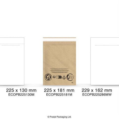 ECOPB225181M - Manilla Eco Padded Mailers - Eco Friendly Bubble Bags Mailers