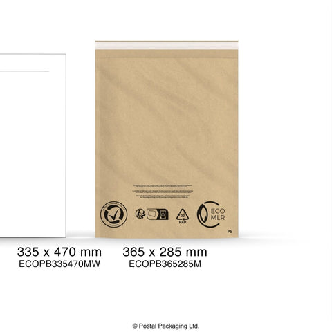 ECOPB365285M - Manilla Eco Padded Mailers - Eco Friendly Bubble Bags Mailers