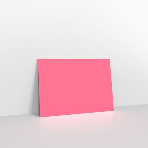 GC125BP - Bright Pink Coloured Gummed V Flap Envelopes - Greeting Card Envelopes