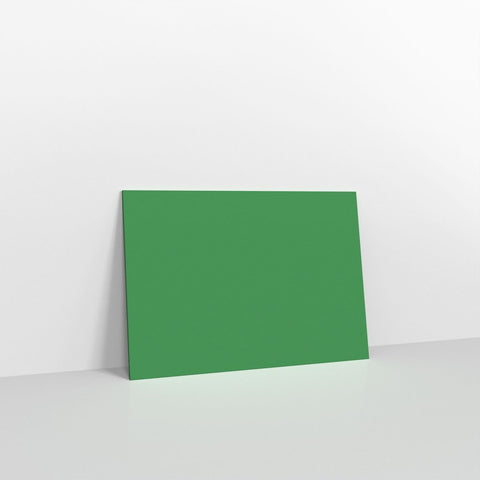 GC125DG - Dark Green Coloured Gummed V Flap Envelopes - Greeting Card Envelopes