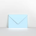 GC125PB - Pale Blue Coloured Gummed V Flap Envelopes - Greeting Card Envelopes