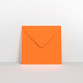 GC130130OR - Orange Coloured Gummed V Flap Envelopes - Greeting Card Envelopes