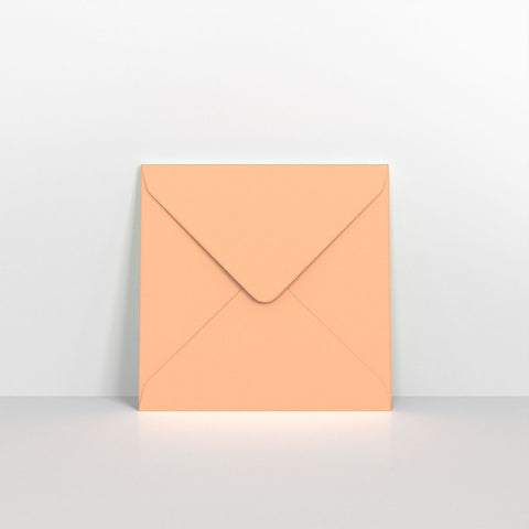 GC130130SP - Salmon Pink Coloured Gummed V Flap Envelopes - Greeting Card Envelopes