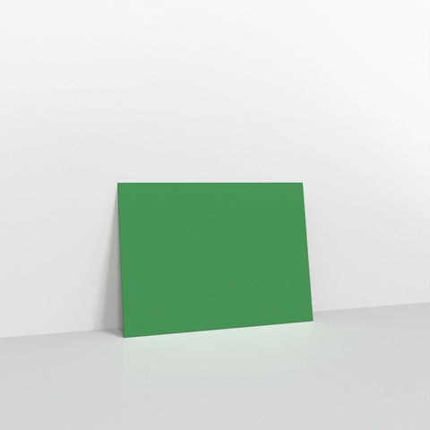 GC133DG - Dark Green Coloured Gummed V Flap Envelopes - Greeting Card Envelopes