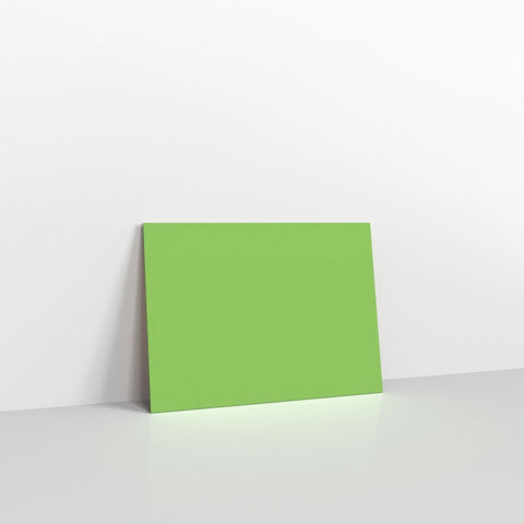 GC133MG - Mid Green Coloured Gummed V Flap Envelopes - Greeting Card Envelopes