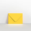 GC133MY - Mid Yellow Coloured Gummed V Flap Envelopes - Greeting Card Envelopes