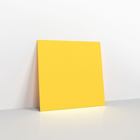 GC140140MY - Mid Yellow Coloured Gummed V Flap Envelopes - Greeting Card Envelopes