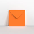 GC140140OR - Orange Coloured Gummed V Flap Envelopes - Greeting Card Envelopes