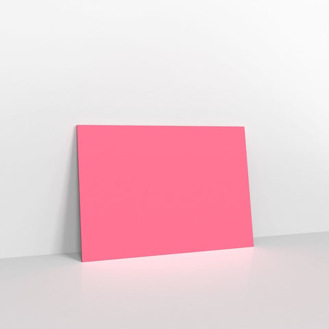 GC152216BP - Bright Pink Coloured Gummed V Flap Envelopes - Greeting Card Envelopes