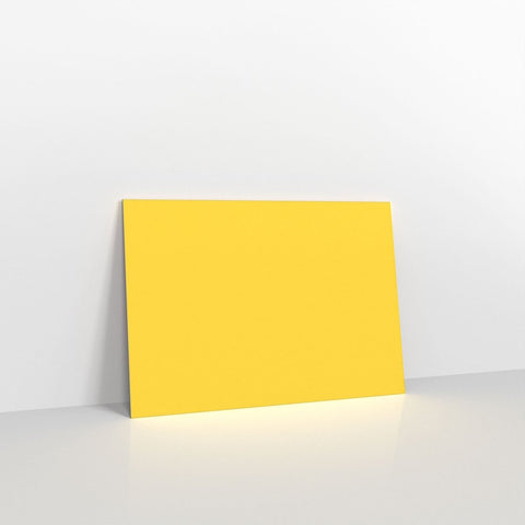 GC152216MY - Mid Yellow Coloured Gummed V Flap Envelopes - Greeting Card Envelopes