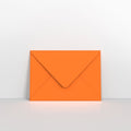 GC152216OR - Orange Coloured Gummed V Flap Envelopes - Greeting Card Envelopes