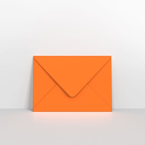 GC152216OR - Orange Coloured Gummed V Flap Envelopes - Greeting Card Envelopes