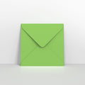 GC155155MG - Mid Green Coloured Gummed V Flap Envelopes - Greeting Card Envelopes