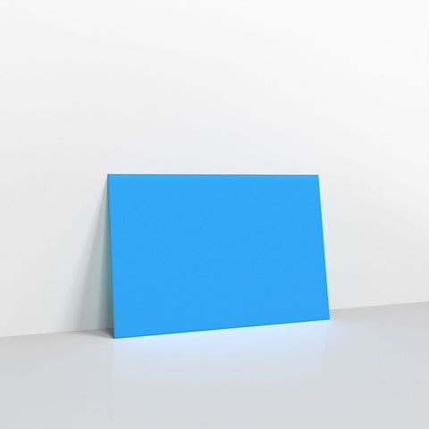 GC65BB - Bright Blue Coloured Gummed V Flap Envelopes - Greeting Card Envelopes