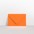 GC65OR - Orange Coloured Gummed V Flap Envelopes - Greeting Card Envelopes