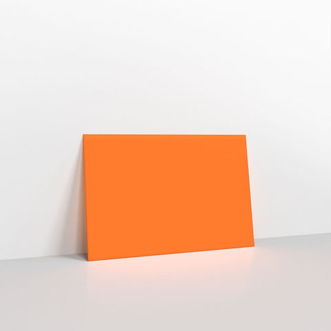 GC65OR - Orange Coloured Gummed V Flap Envelopes - Greeting Card Envelopes