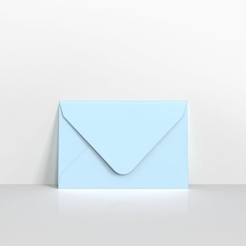 GC65PB - Pale Blue Coloured Gummed V Flap Envelopes - Greeting Card Envelopes