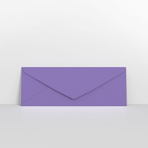 GC80215PU - Purple Coloured Gummed V Flap Envelopes - Greeting Card Envelopes