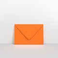 GC95122OR - Orange Coloured Gummed V Flap Envelopes - Greeting Card Envelopes