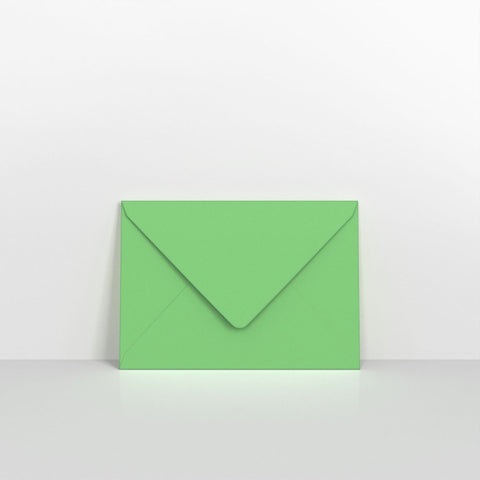 GC95122PG - Pale Green Coloured Gummed V Flap Envelopes - Greeting Card Envelopes