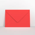 GCC4BR - Bright Red Coloured Gummed V Flap Envelopes - Greeting Card Envelopes