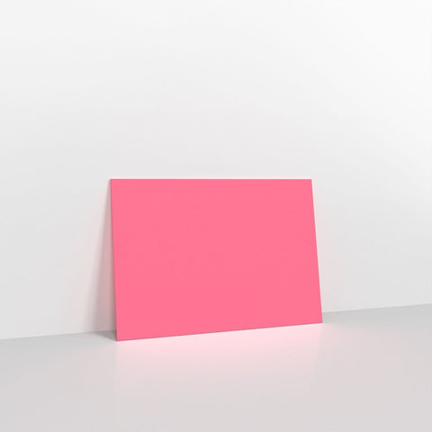 GCC5BP - Bright Pink Coloured Gummed V Flap Envelopes - Greeting Card Envelopes