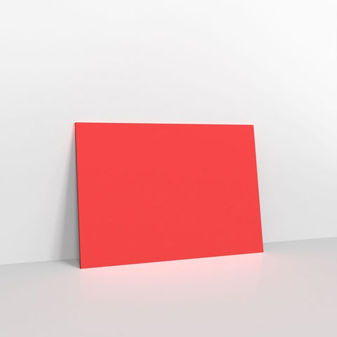 GCC5BR - Bright Red Coloured Gummed V Flap Envelopes - Greeting Card Envelopes