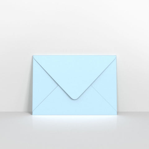 GCC5PB - Pale Blue Coloured Gummed V Flap Envelopes - Greeting Card Envelopes